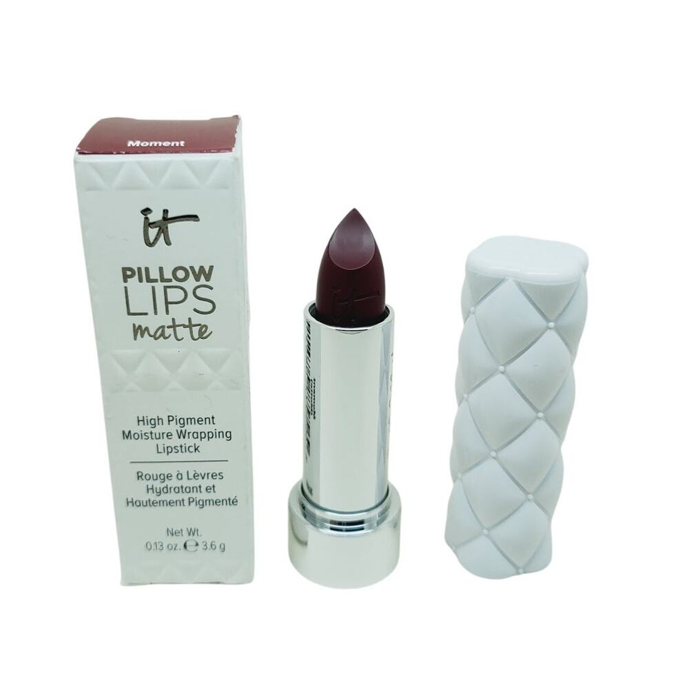 It Cosmetics Pillow Lips Matte High Pigment Moisture Wrapping Lipstick Moment